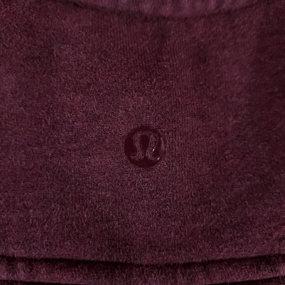 *FLAWS* Lululemon Size 8 Heathered Bordeaux Drama Pleat to Street Bomber Jacket - Picture 13 of 16